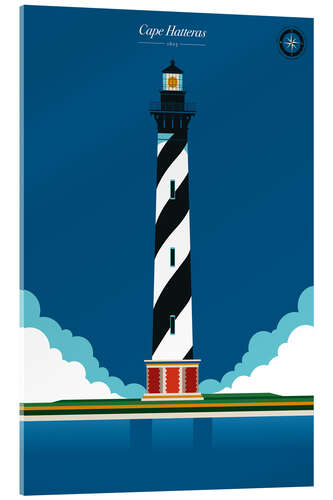 Acrylglas print Cape Hatteras lighthouse