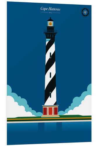 PVC-tavla Cape Hatteras lighthouse