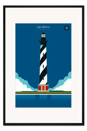 Gerahmter Kunstdruck Cape Hatteras Leuchtturm