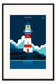 Gerahmter Kunstdruck Cape Palliser Leuchtturm
