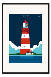 Gerahmter Kunstdruck Happisburgh Leuchtturm
