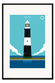 Gerahmter Kunstdruck Spurn Point Leuchtturm