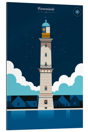 Gallery print Warnemünde lighthouse