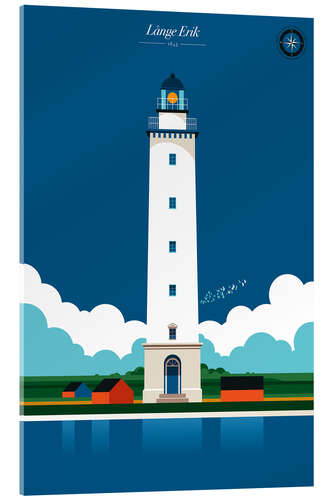 Acrylic print Långe Erik lighthouse