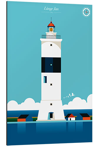 Aluminium print Långe Jan lighthouse