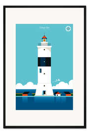 Gerahmter Kunstdruck Långe Jan Leuchtturm