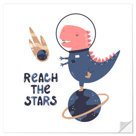 Wall sticker Reach the stars - Kidz Collection