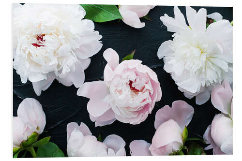 Foam board print Peonies in detail III