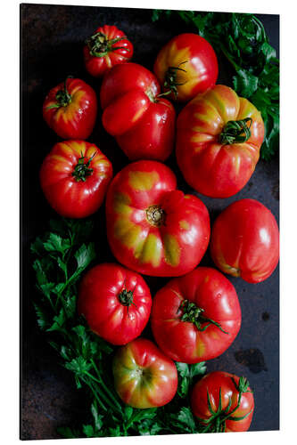 Aluminium print Tomatoes and parsley