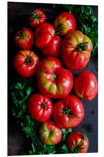 Tableau en PVC Tomatoes and parsley