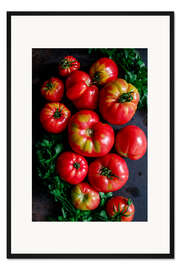 Gerahmter Kunstdruck Tomaten und Petersilie