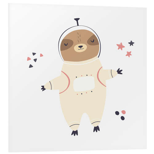 PVC-taulu Sloth in space