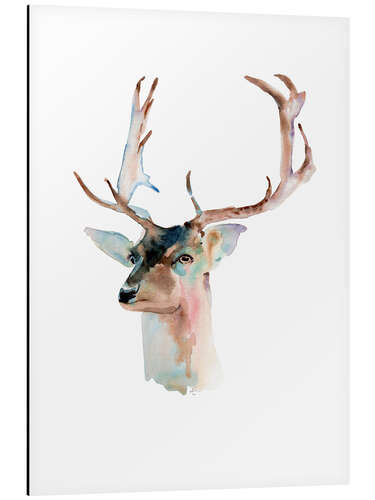 Tableau en aluminium Buste de cerf