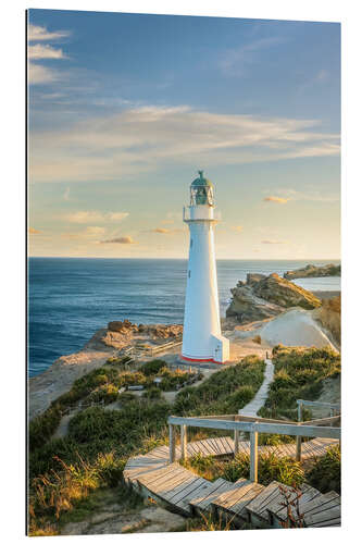 Gallery Print Castle Point Lighthouse bei Wellington, Neuseeland