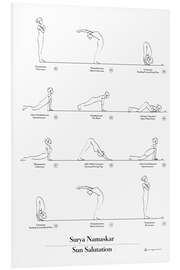 Foam board print Suryanamskar - Sun Salutation II