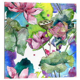 Gallery print Water lilies in watercolor II