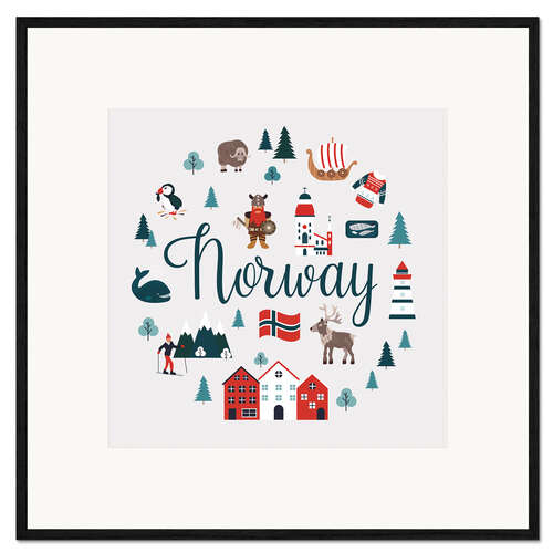 Framed art print Norway