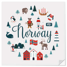 Wall sticker Norway