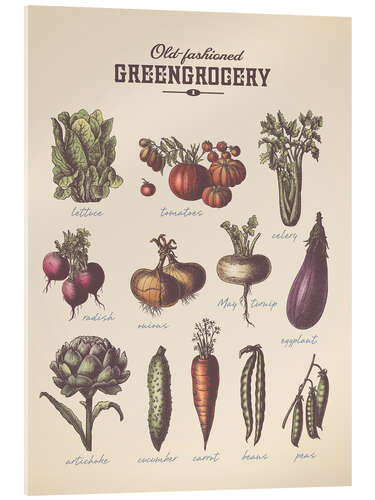 Acrylglas print Old-fashioned Greengrocery