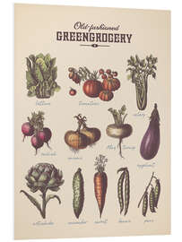 Tableau en PVC Old-fashioned Greengrocery