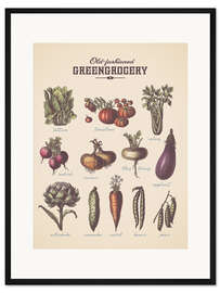 Gerahmter Kunstdruck Old-fashioned Greengrocery