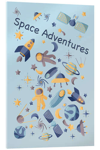 Acrylglas print Space Adventures