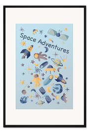 Gerahmter Kunstdruck Space Adventures