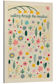 Magnettafel Walking through the meadow