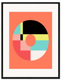 Framed art print Letter O