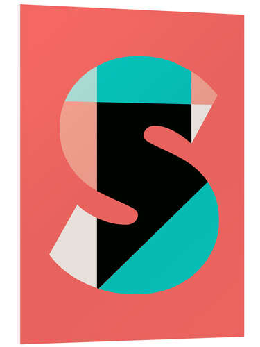 Foam board print Letter S