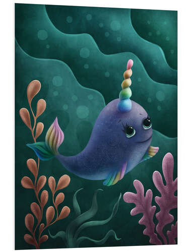 Foam board print Narwhal unicorn