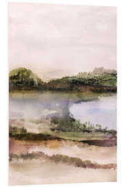 Foam board print Watercolor landscape