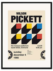 Gerahmter Kunstdruck Wilson Pickett Konzert Plakat
