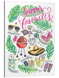 Magnettafel Sommer-Lieblinge (englisch)