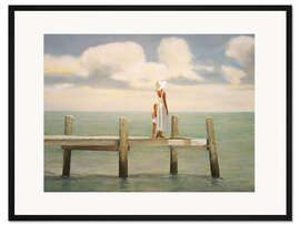 Gerahmter Kunstdruck Auf dem Pier