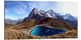 Alubild Eiger Panorama mit Speichersee