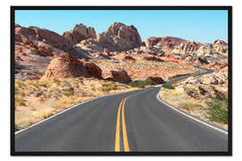 Gerahmter Kunstdruck Amerikanischer Westen - Unterwegs