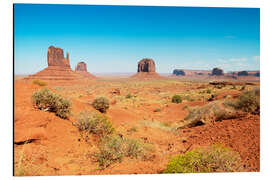 Alubild Amerikanischer Westen - Red Sand Monument Valley