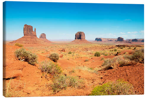 Lerretsbilde American West - Red Sand Monument Valley