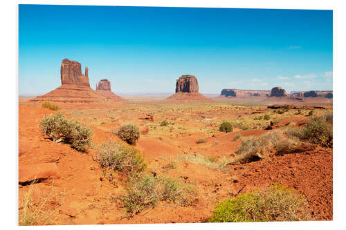 Print på skumplade American West - Red Sand Monument Valley