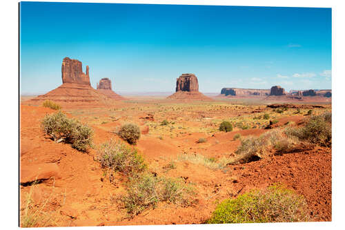 Quadro em plexi-alumínio Oeste americano - Red Sand Monument Valley