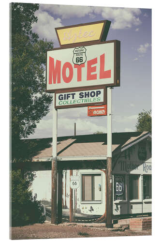 Acrylic print American West - Historic 66 Motel