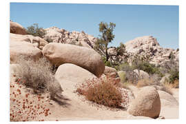 Print på skumplade American West - Boulders Rock