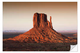 Selvklæbende plakat American West - Sunset Red Rock