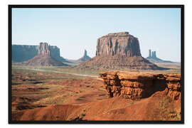 Gerahmter Kunstdruck Amerikanischer Westen - Monument Valley