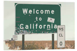 Akrylbilde American West - Welcome to California