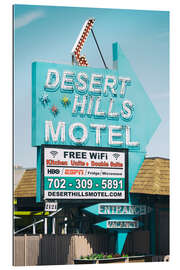 Tableau en plexi-alu Ouest américain - Desert Hills Motel