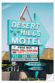 Sticker mural Ouest américain - Desert Hills Motel