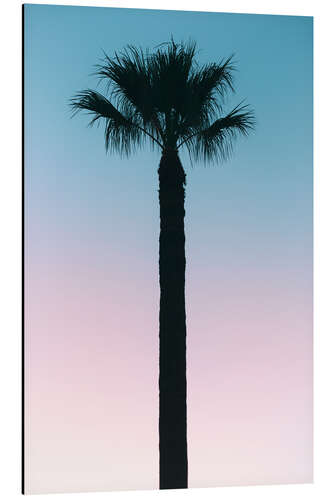 Aluminiumtavla American West - Palm Tree Sunset