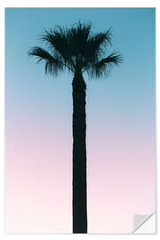 Wall sticker American West - Palm Tree Sunset